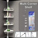 Multi Corner Shelf A-0028 sarokpolc fürdőszobához, magasság 100-320 cm