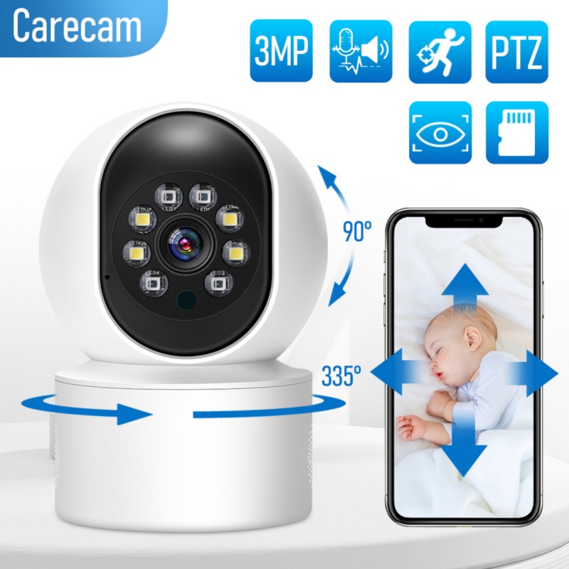 Kamera CARECAM Y610A 360 fokos elforgatás Full HD 2.0MP 1080p Beltéri vezeték nélküli Wifi, Kétirányú Audio