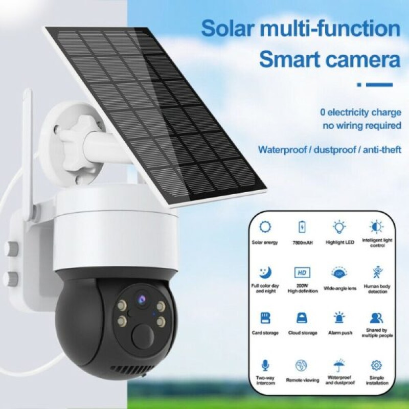 Solar Wi-Fi kamera 5 MP, Autodiag, öntöltő, újratölthető akkumulátorokkal