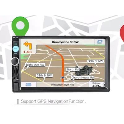 CML- Play 8702 Androidos érintőképernyős navigáció, autó sztereó MP5 lejátszó 7 hüvelykes - Fekete