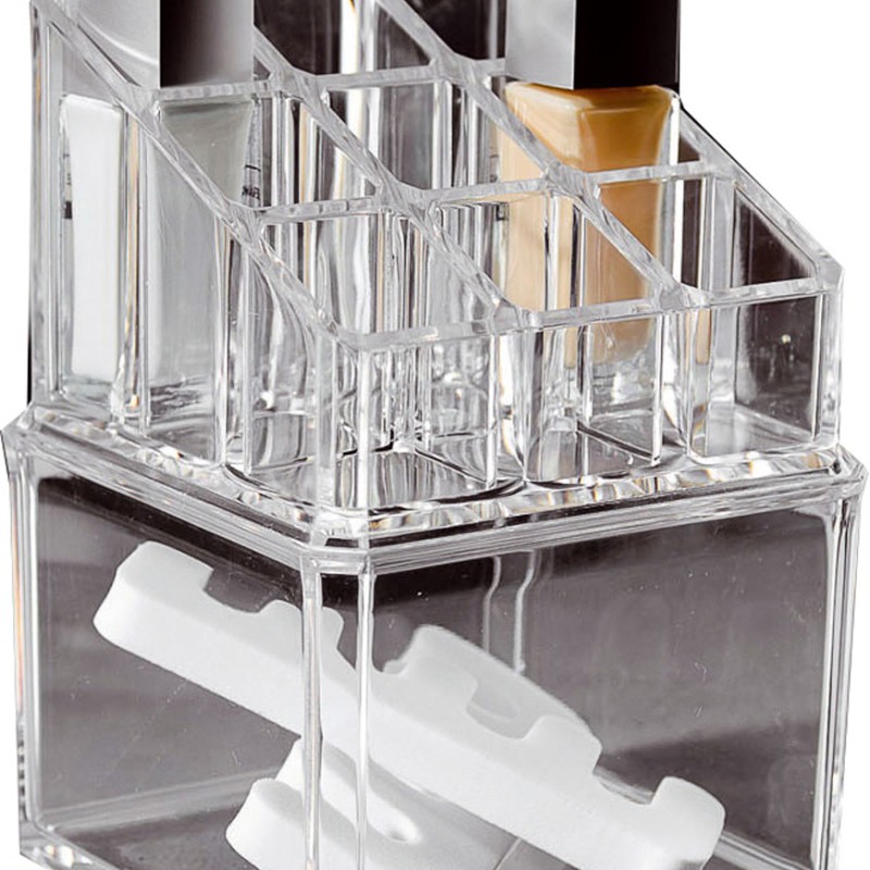 Smink rendszerező Átlátszó, 2 szintes - Cosmetic Organizer 7005