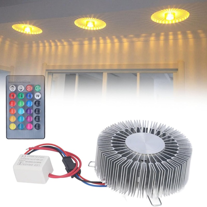 Dekorációs LED fény – hálózatra köthető hangulatvilágítás 3W RGB LED