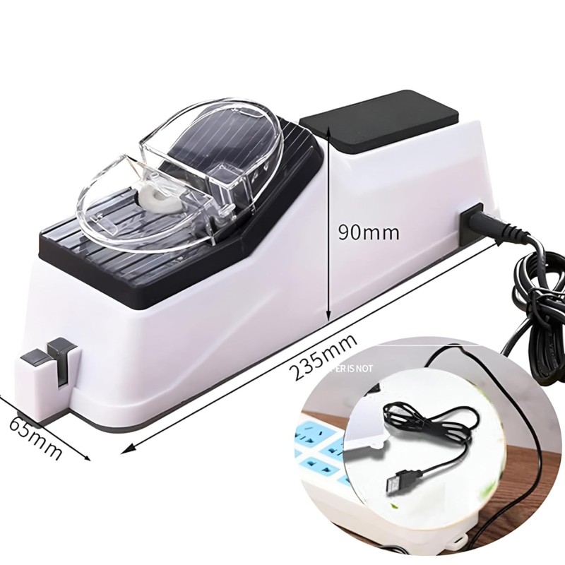 Elektromos késélező, 5 másodperces gyorsélezéssel, védőkupakkal  Electric Knife Sharpener
