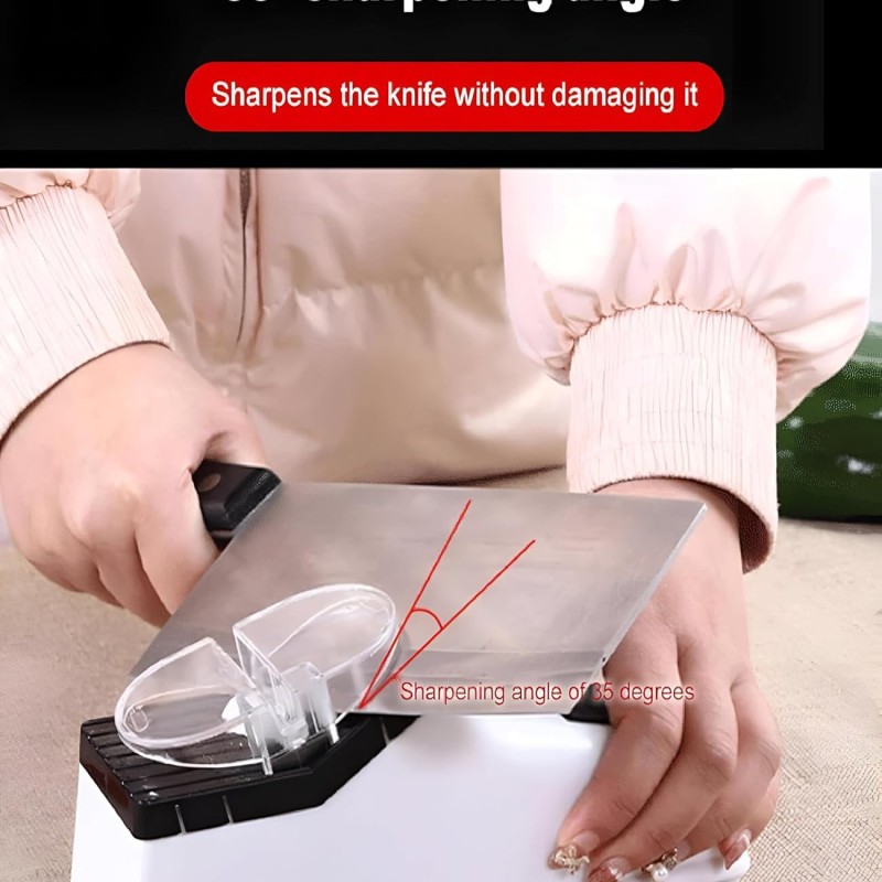 Elektromos késélező, 5 másodperces gyorsélezéssel, védőkupakkal  Electric Knife Sharpener