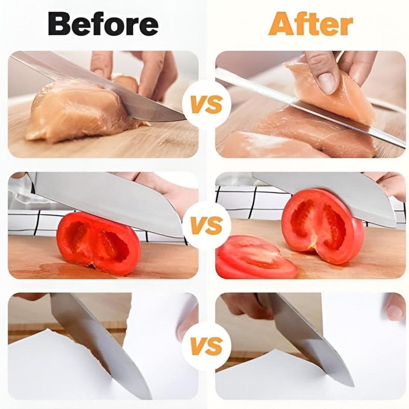 Elektromos késélező, 5 másodperces gyorsélezéssel, védőkupakkal  Electric Knife Sharpener