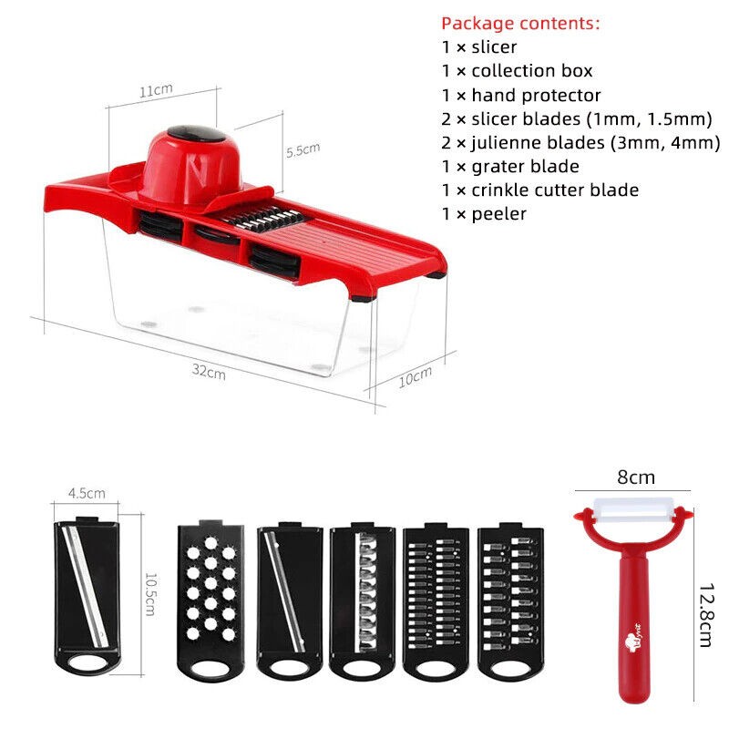 Nicer Dicer "PLUS" Zöldség Szeletelő / Aprító, 10 Az 1-Ben