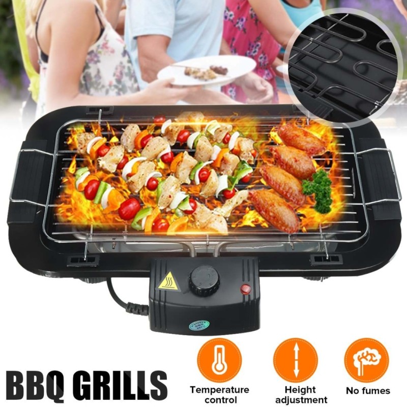 Elektromos BBQ, grillsütő 2000W, 5 fokozat