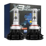 fényszóró szett  H4 X3 LED 1 pár, 25W, 6000 LM CSP