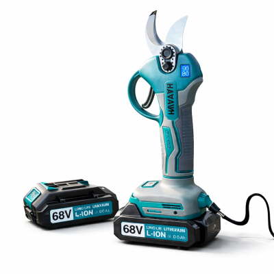 Akkumulátoros metszőolló, 2 db 68 V akkumulátorral, dobozban- HAYAMI HA-1029