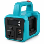 Hayami HA-2014 hordozható akkumulátoros inverter LED-lámpával – türkizkék/fekete