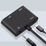 VGA – HDMI+VGA átalakító audio kimenettel