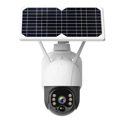 Intelligens Napelemes biztonsági kamera 4G 1080p újratölthető akkumulátoros kamera  éjszakai látással, kétirányú PTZ