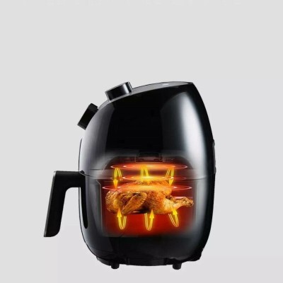 Air Fryer, olaj nélküli fritőz, meleglevegős sütő analóg vezérléssel, 2 liter