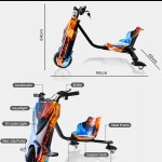 Driftelő Elektromos tricikli, 250 W motor, 15KM/H, 4400mA, többszínű KE24-304