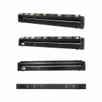 8 LED 8 Eyes Red Laser DJ Beam Lézerprojektor Fény Mozgó Fejekkel a DMX512 LED Disco Stage Lighting Bar Effect 500mwx