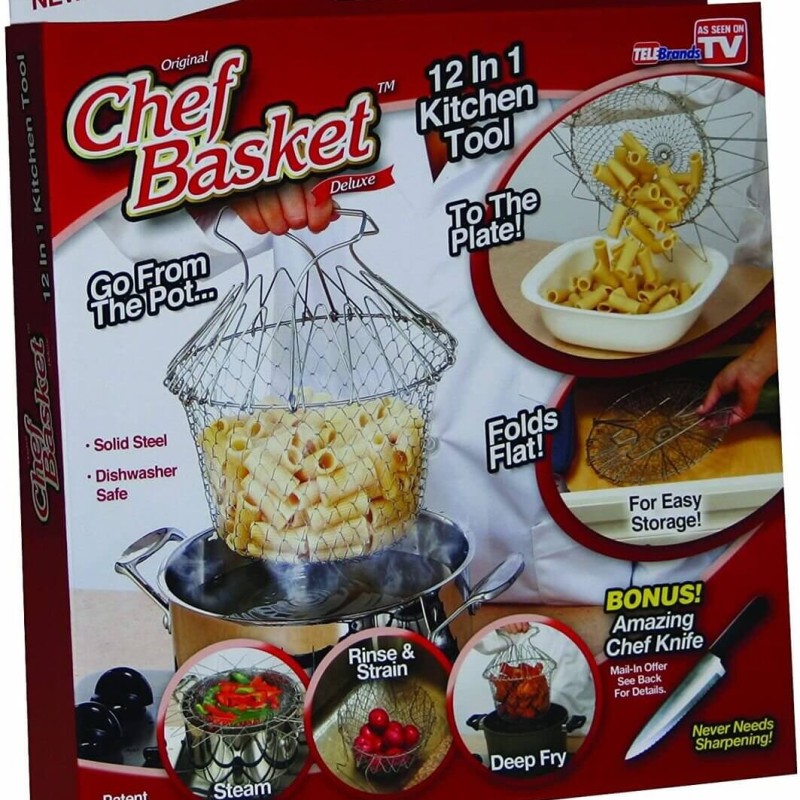12 az 1-ben séfkosár, multifunkciós összecsukható séfkosár Magic Kitchen