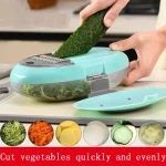 5 az 1-ben Gyors Szeletelő – Zöldség, Gyümölcs, Sajt – Kézvédővel Multifunctional chopper