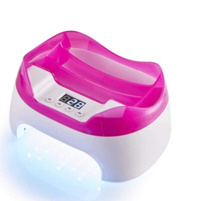 2 AZ 1-BEN MŰKÖRMÖS UV/LED LÁMPA TÁROLÓVAL 110W
