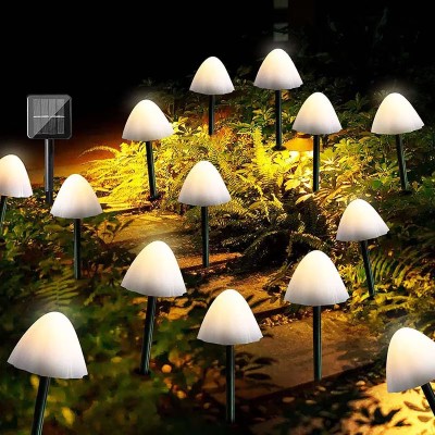Leszúrható napelemes Ledes gombák kültérre, 480 cm- Solar Mushroom Light