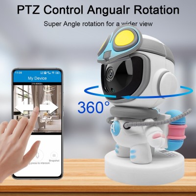 ROBOT Kamara 1080P intelligens otthoni Wifi biztonsági kamera CCTV  kétirányú audio mozgáskövető baba megfigyelő kamera hálózati IP