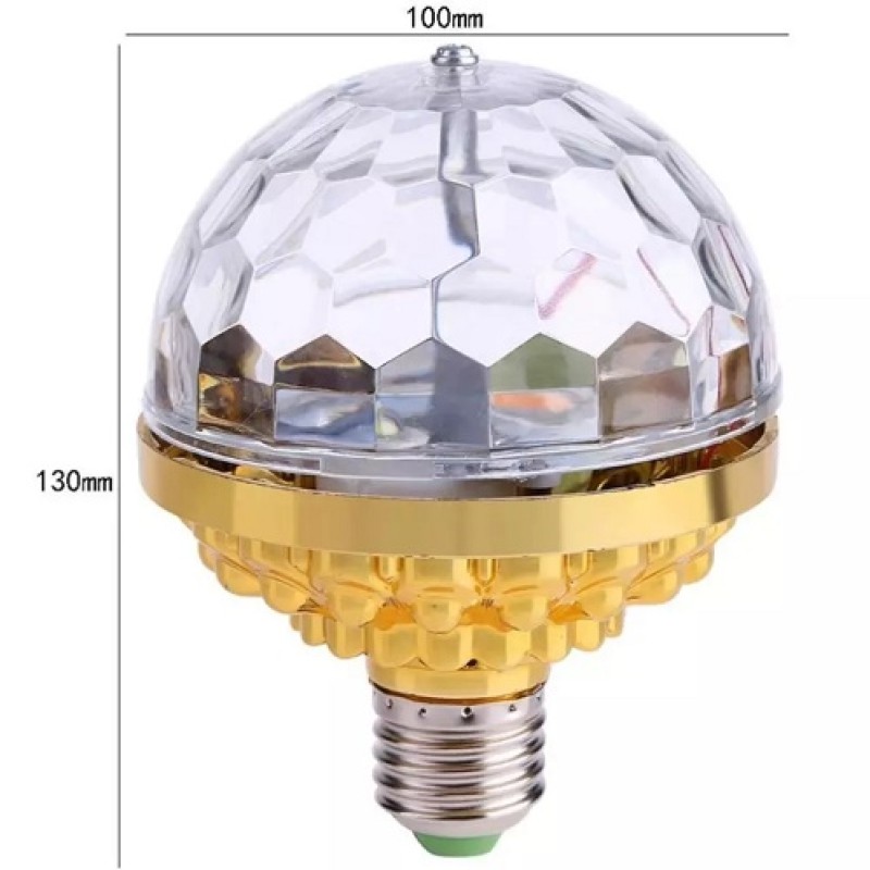 Színes LED diszkó gömb lámpa E27 6 szín 6W