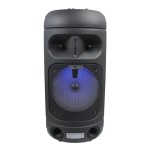 Hordozható hangszóró MP3, USB/TF, Bluetooth, FM rádió, Aux, LED kijelző, mikrofon, távirányító, LED hangszóró – Super8″