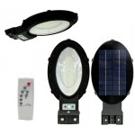 Mozgásérzékelős napelemes térvilágítás, LED lámpa távirányítóval 120W teljesítménnyel