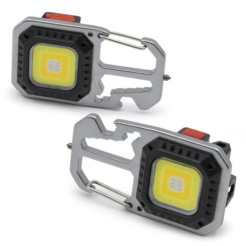 Mini COB LED zseblámpa állvánnyal / akkumulátoros, multifunkciós (W5138)