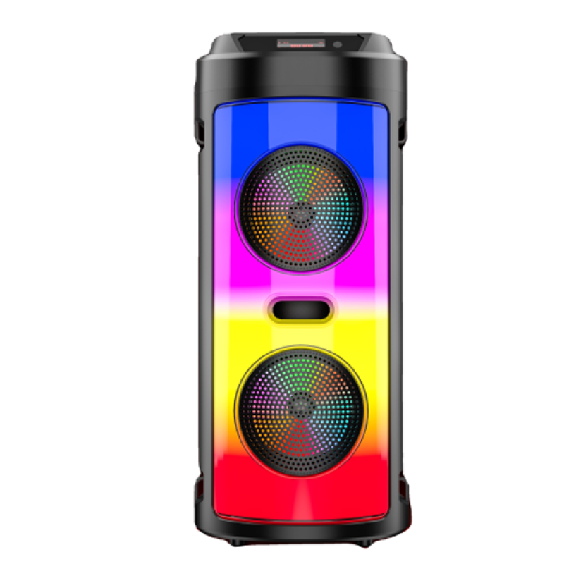 ZQS-4248 LED-es Bluetooth-os party hangszóró karaoke mikrofonnal és távirányítóval - Super Bass Speaker