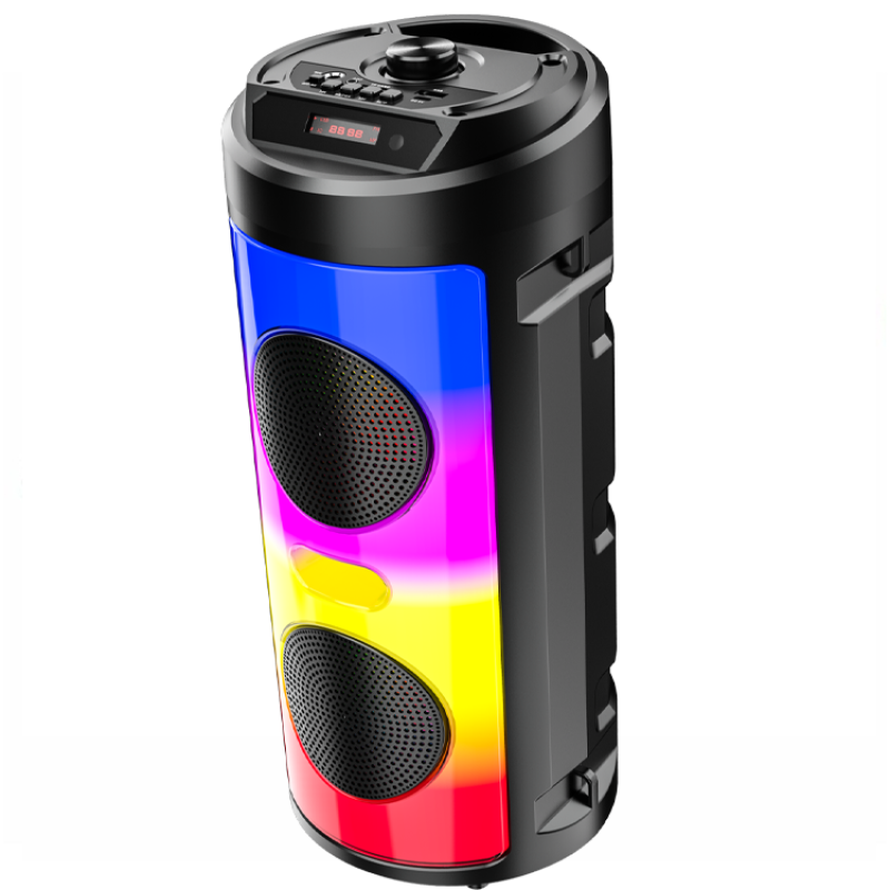 ZQS-4248 LED-es Bluetooth-os party hangszóró karaoke mikrofonnal és távirányítóval - Super Bass Speaker