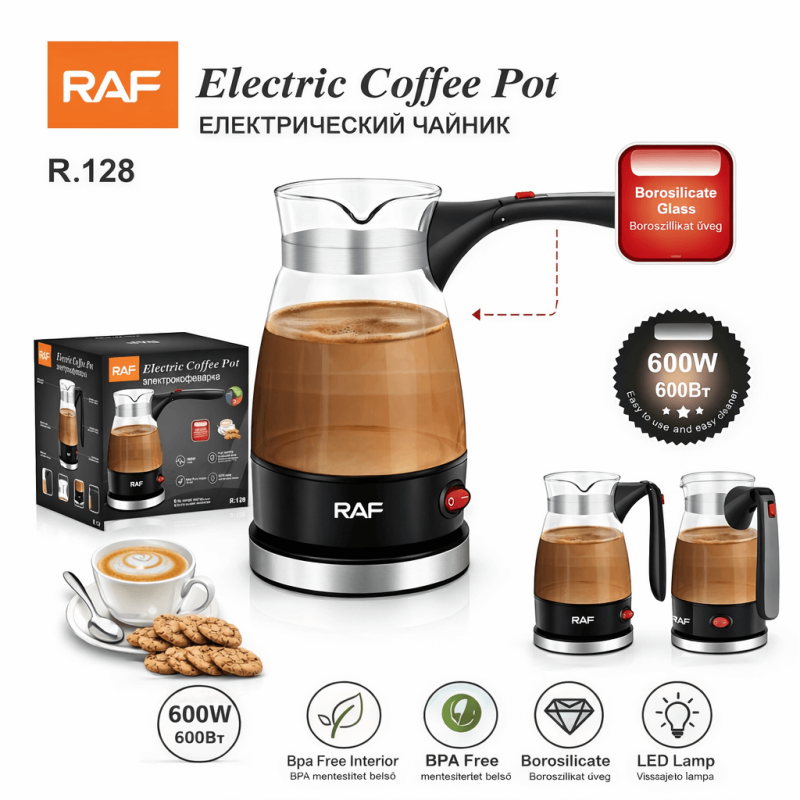 Elektromos Kávéfőző (600W) - RAF R.128