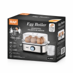 Rozsdamentes Acél Tojásfőző – 6 Tojásos, 400W - RAF R.0065