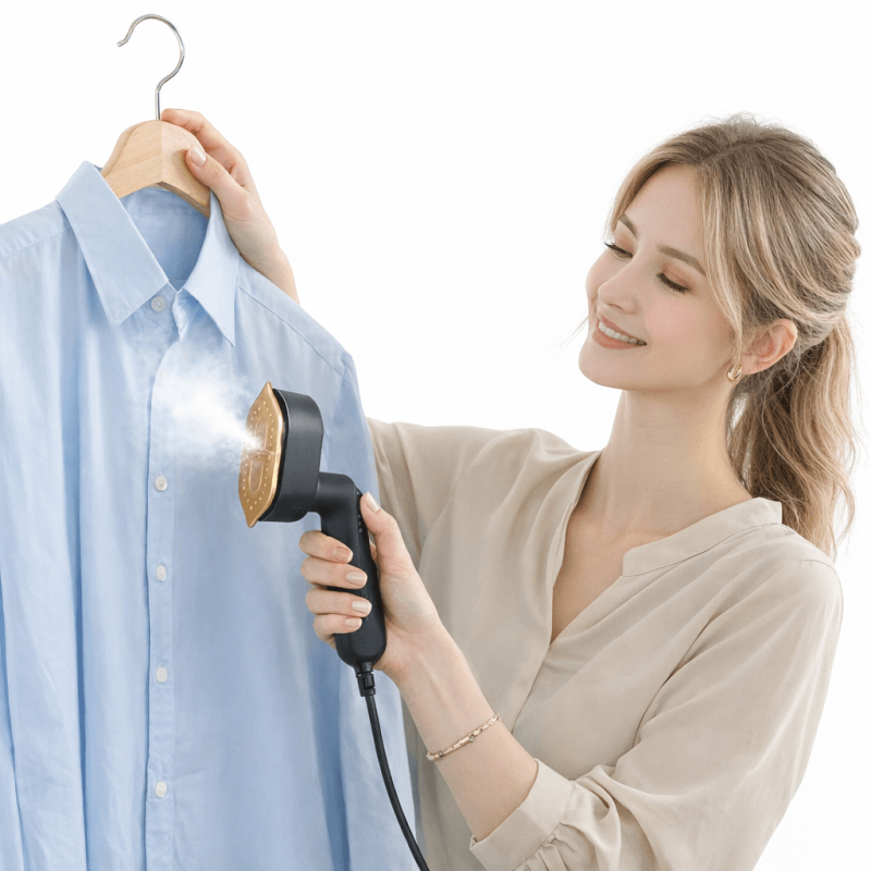 Hordozható gőzölős vasaló – 1000W, 180°-ban forgatható fej - RAF R.1316B