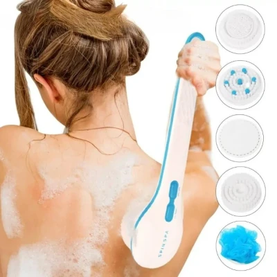 A Spin SPA Body Brush -  zuhanykefe 5 cserélhető fejjel, test masszírozó