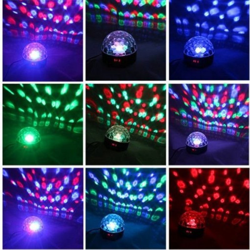 LUXRAY LED Remote Control Music Magic Ball Effect Disco DJ Light with MP3 Function