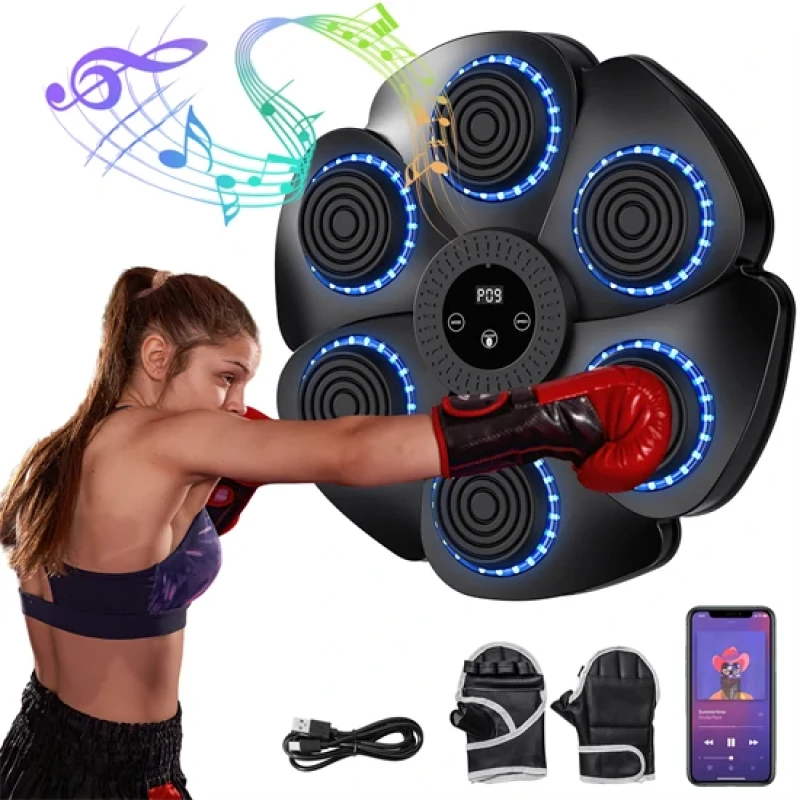 Elektromos boxfal Bluetooth-kapcsolattal, LCD kijelzővel és RGB LED világítással