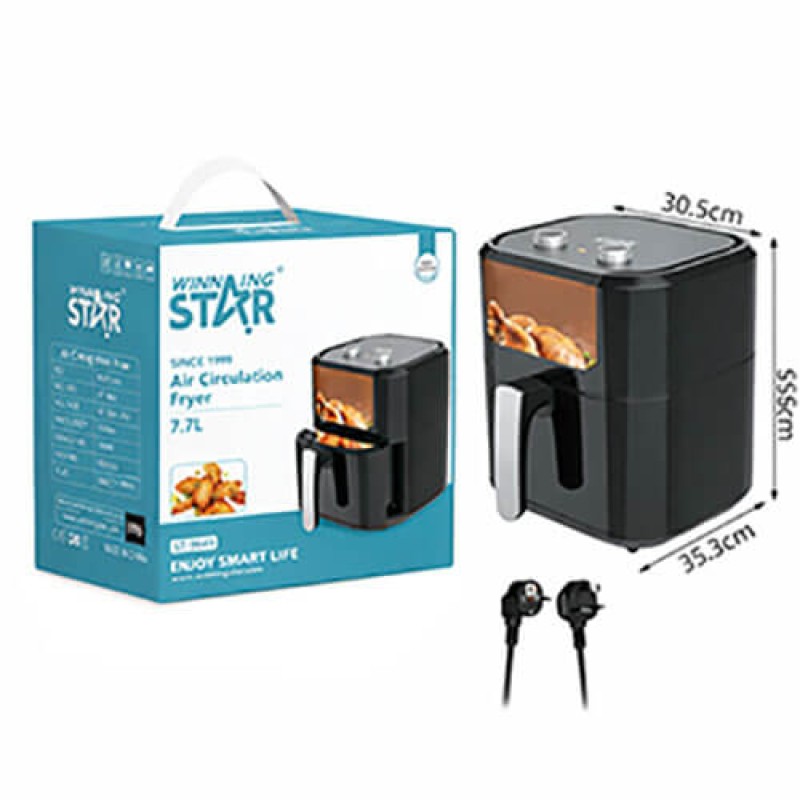 Airfryer Forrólevegős Sütő 7,7L – Winning Star ST-9649
