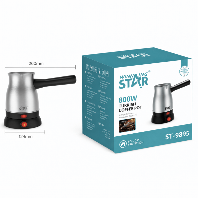Elektromos Török Kávéfőző – 800W, Winning Star ST-9895
