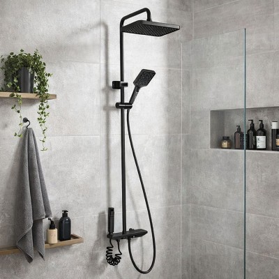 Grafit Multifunkciós Zuhanyrendszer Zongoragombos Panellel – Zegor KEM16-A001YB