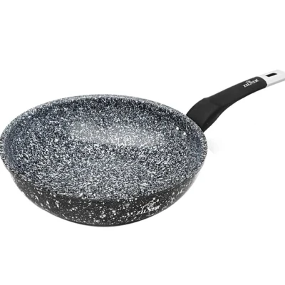 Wok Serpenyő 28 cm – Gránit Bevonattal, Indukciós, ZILNER ZL-7903