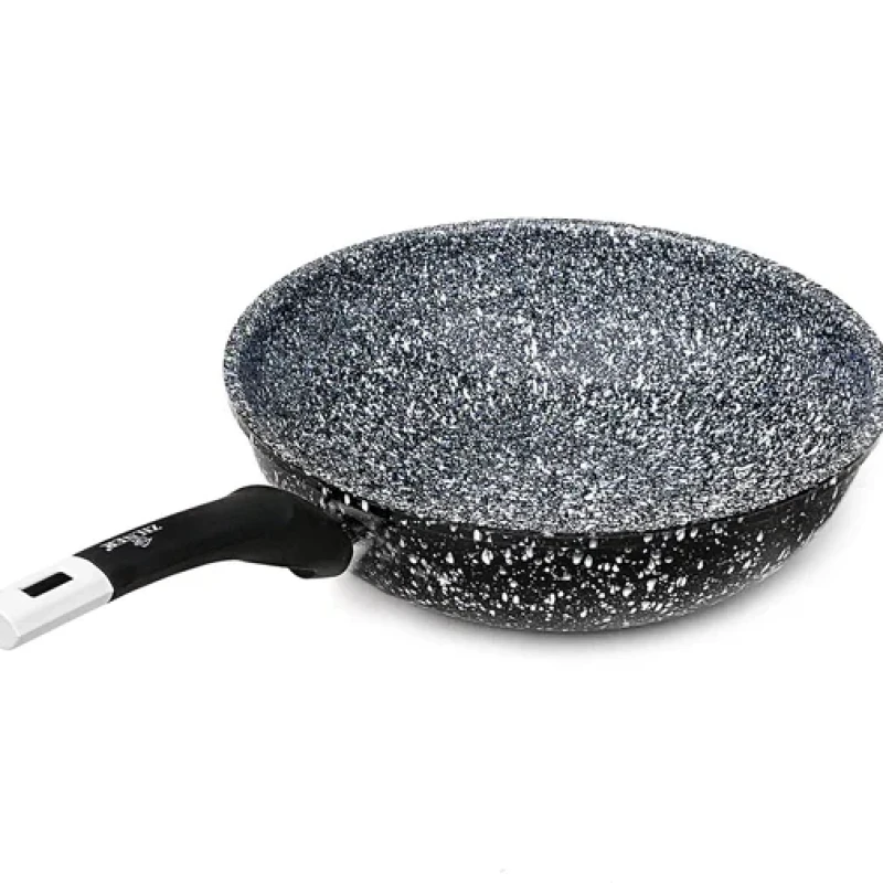Wok Serpenyő 28 cm – Gránit Bevonattal, Indukciós, ZILNER ZL-7903